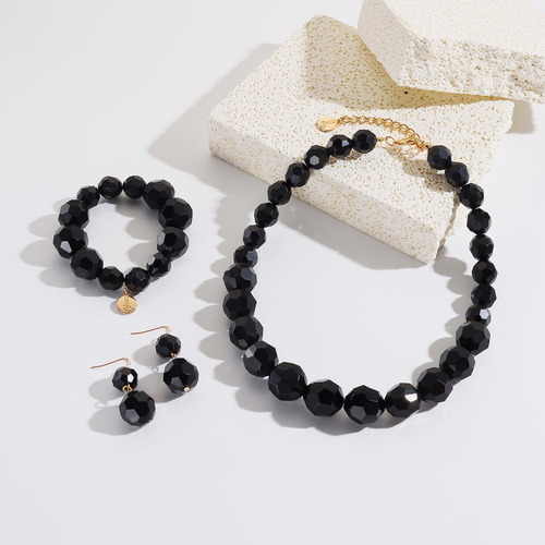 Coiris Conjunto De Collares De Hilo De Cuentas Acrílicas Gru