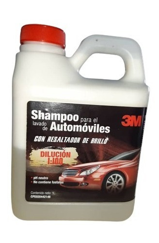 Shampoo Para Auto Con Resaltador De Brillo 3m 1 Litro
