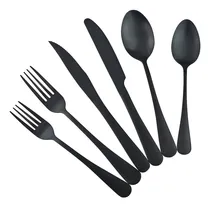 Comprar Gugrida Juego De Cubiertos De Acero Inoxidable Chapado En De