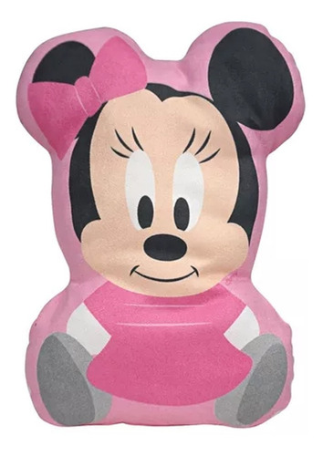 Almofada 2d Recém Nascido Bebe Infantil Disney Minnie Rosa