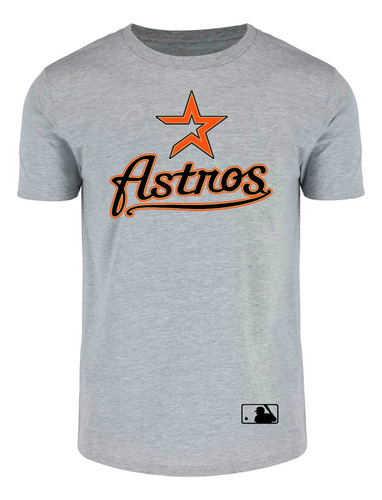 Playera Houston Astros Baseball Mlb Gris