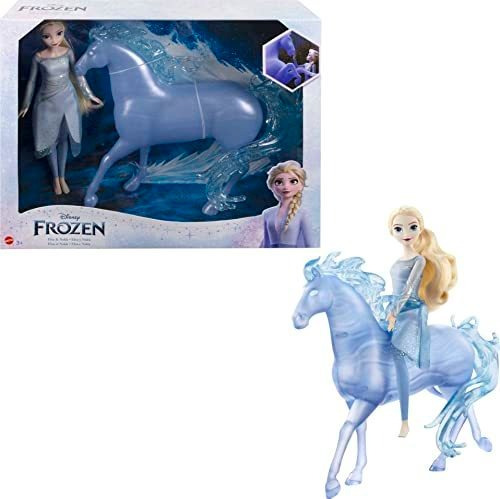 Disney Frozen Toys, Elsa Fashion Doll Con Figura De Nokk De 