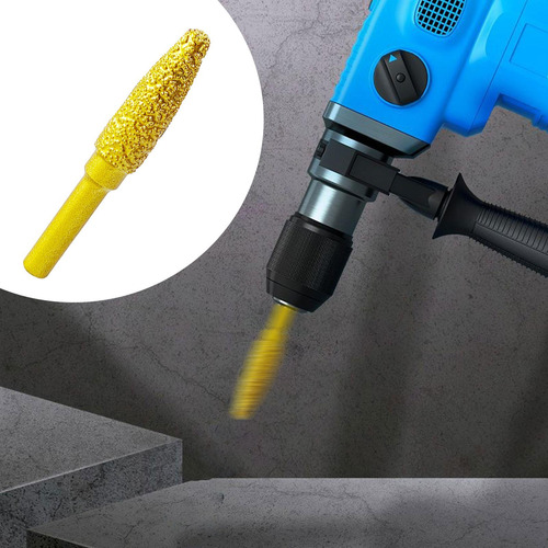 Broca De Fresa Con Cabezal De Pulido De Diamante, Punta 13mm