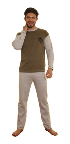 Imagen 2 de 7 de Pijama Talle Especial Interlok Con Estampa Talle 56 Al 60