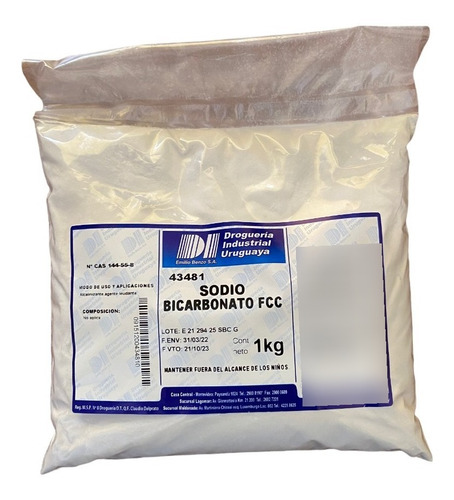 Bicarbonato De Sodio - 1 Kg 