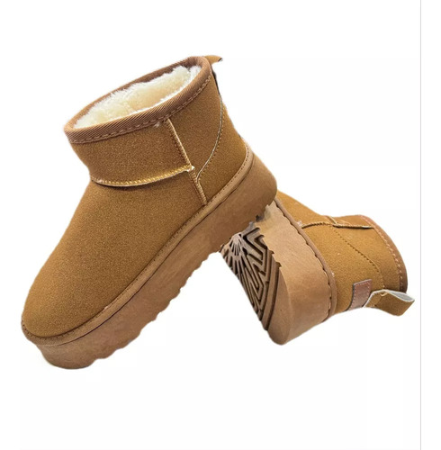 Botín De Nieve Mujer Térmico Forrado Bota Caña Baja Invierno