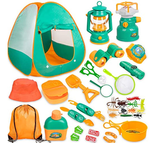 Tienda De Campaña Para Niños Con Set De Exploracion 30 Pzs