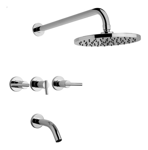 Imagen 1 de 6 de Grifería Fv Libby Para Bañera Y Ducha Cromo