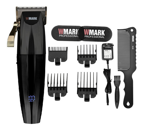 Maquina De Corta Cabelo Wmark Ng 222 Prata Profissional