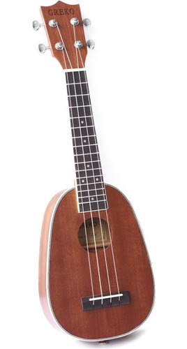 Ukelele Greko Ku20p/21 Piña Soprano En Caoba + Estuche /