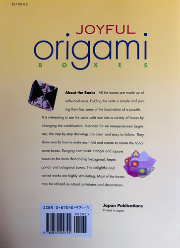 Joyful Origami Boxes - Tomoko Fuse | Manualidades En Inglés