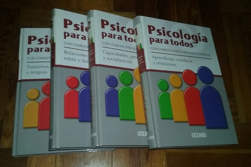 Psicologia Para Todos 4 Tomos - Editorial Oceano Completa