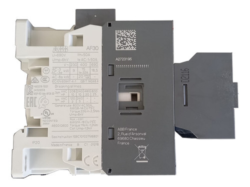 Contator Abb Af30-30-11-11 30a 1na/1nf 20-60vca/vcc