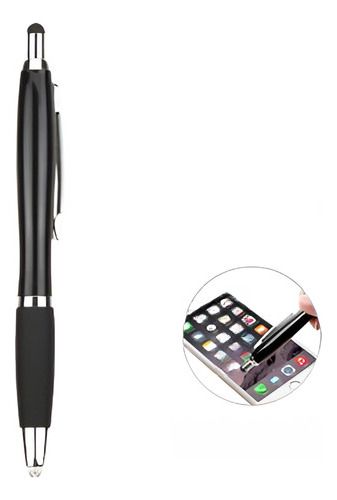 Mybat Stylus Pen-80 Con Bolígrafo Y Linterna, Negro