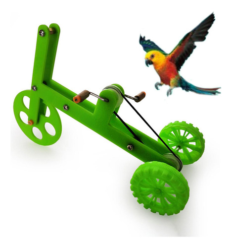 Parrot Bike Toy Bird Training Accesorios Interactivos