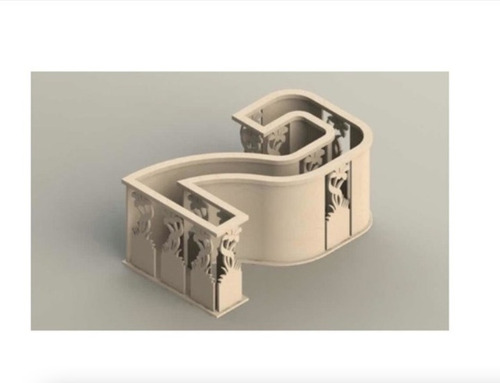 Vectores Floreros Centro De Mesas 3dcorte Láser Cnc Dxf Z019