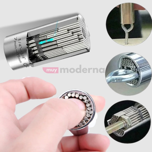 Imagen 6 de 9 de Llave Dado Universal Para Taladro Destornillador Adaptable M