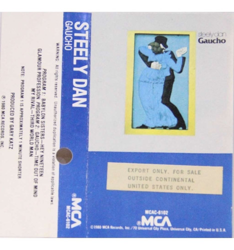 Cassette - Steely Dan / Gaucho. Album (1980)