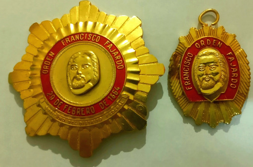 Coleccionable Medalla Orden Francisco Fajardo