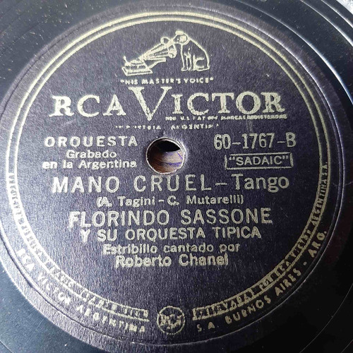 Pasta Florindo Sassone Casal Chanel Rca Victor C193