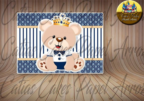 Papel De Arroz Para Bolo Comestível Ursinho Principe