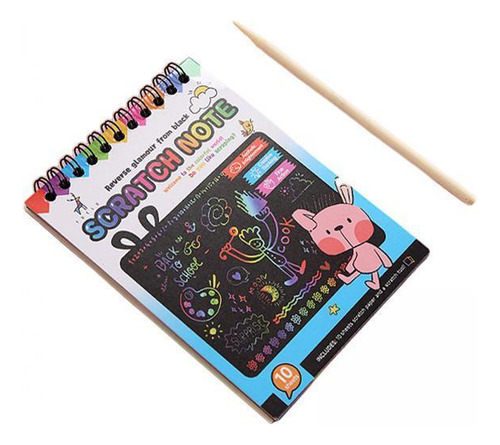 3 Kit De Arte Rascable Para Niños - Set Creativo De Azul