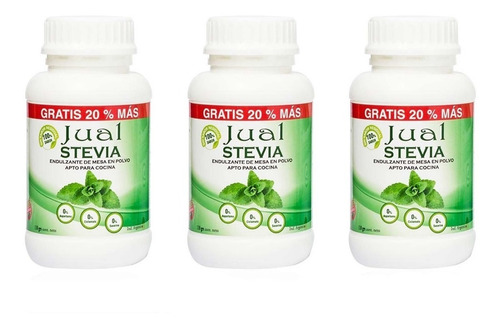 Stevia Jual En Polvo X 3 Unidades - Envios