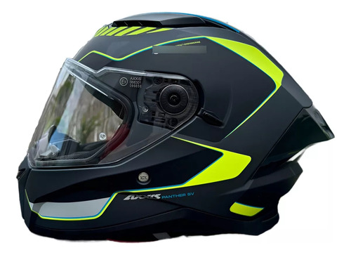 Casco Integral Axxis Panther Negro Y Amarillo