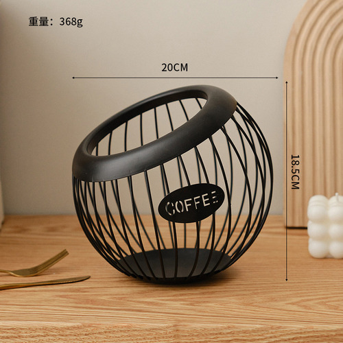 Directo De Fábrica Creativa Cesta De Frutas De Hierro Café