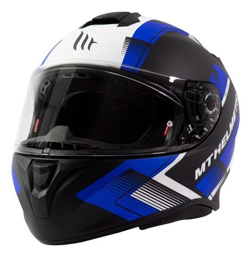 Casco De Moto Mt Helmets Targo Ivy D7 Azul Mate