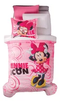 Comprar Edredón Ligero Minnie Coquette Individual Colchas Concord Rosa Rosa