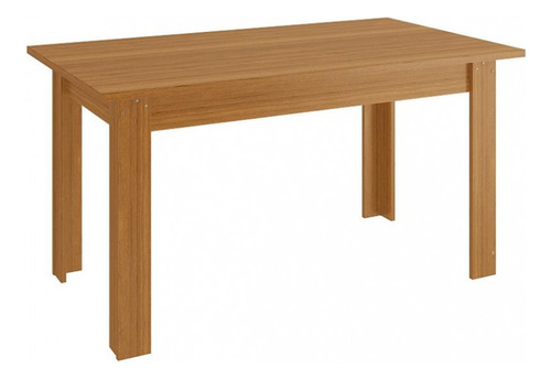 Conjunto Mesa Com 6 Cadeiras 120/15 Zamarchi Cor Canela/ Tec Joli Creme
