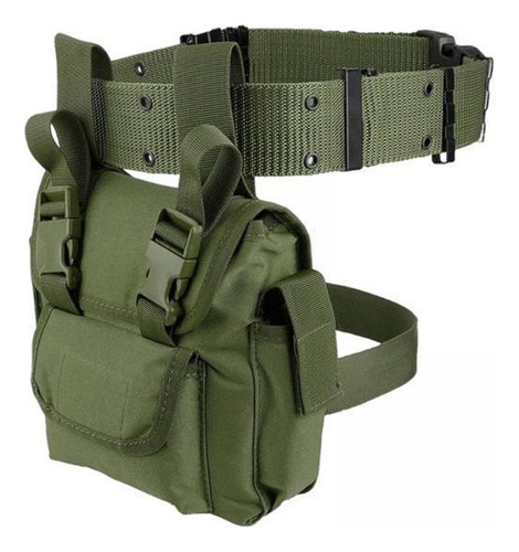 3 Bolsa De Pierna Caída Hasta El Muslo Múltiples Verde