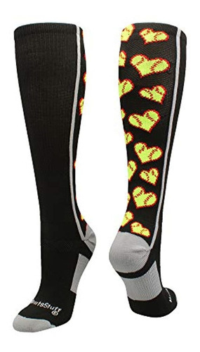 Madsportsstuff Softball Socks With Love Hearts