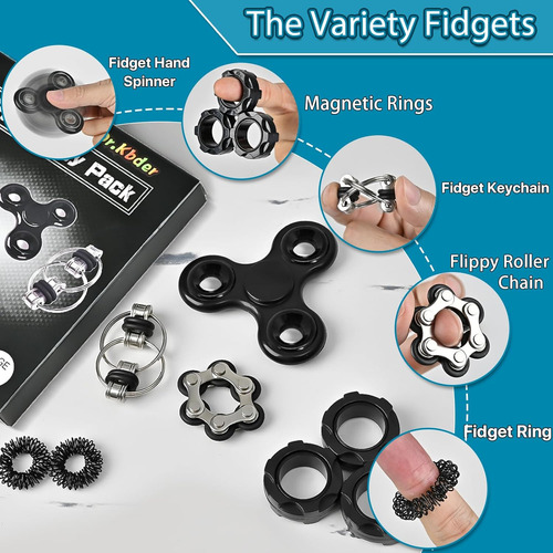 Fidget Toys Adultos Pack 6 Piezas, Edc Fidgeting Game Para N
