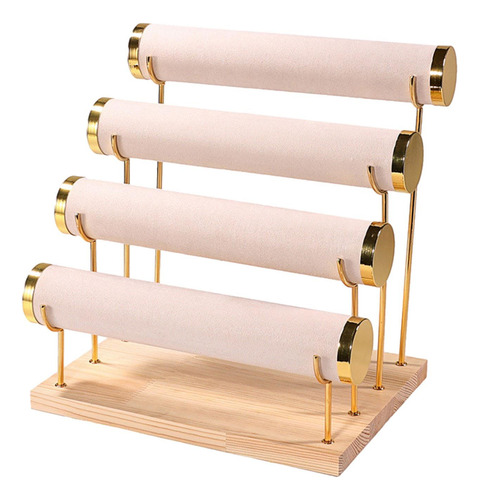 Soporte Para Pulsera De 4 Niveles, Expositor De Beige