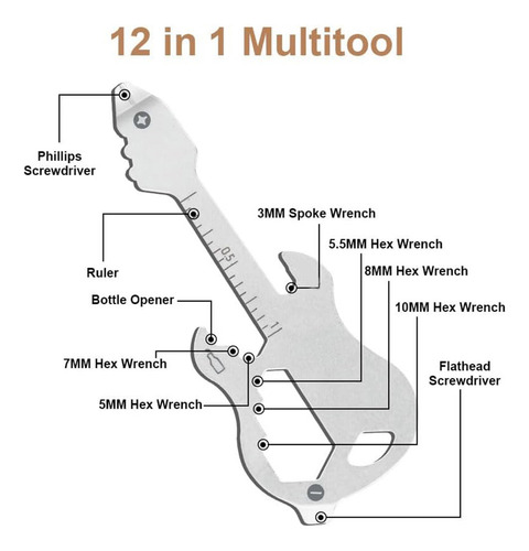 Llavero 12 En 1, Multiherramienta, Edc Tool Gear, Abrebotell