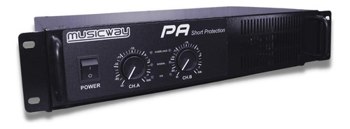 Amplificador De Potência Musicway Pa 1200 - 600 W Rms Pro