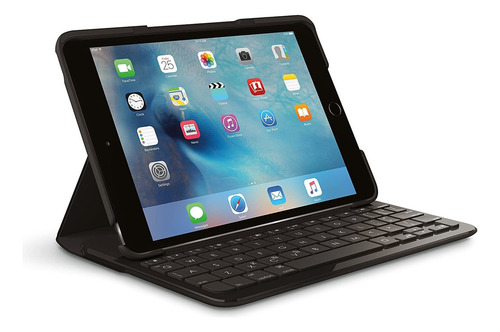 Funda Con Teclado Para iPad Mini 4 Logitech Focus Negro
