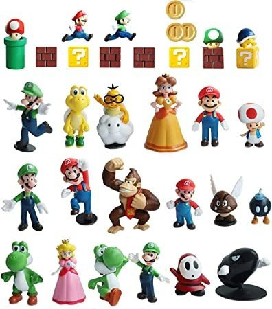 Pantyshka 33 Figuras De Acción De Super Mario, Figuras De