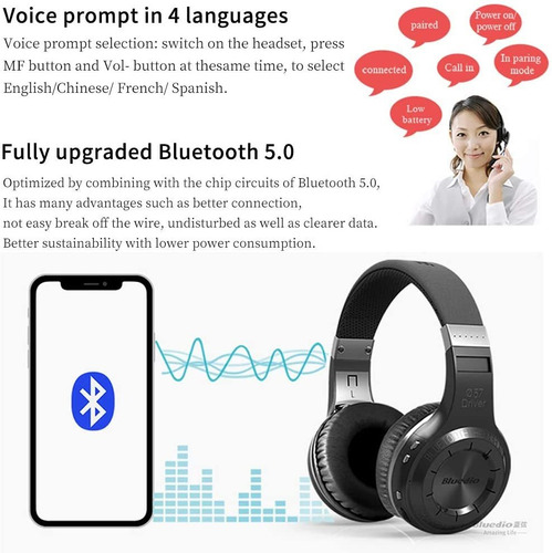 Smartomi V4.1 Audífonos Bluetooth Sobre La Oreja, Inalámbric
