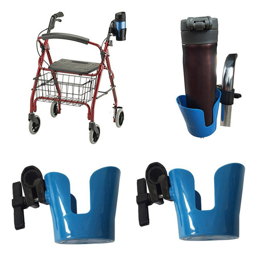 New Portavasos Universal De 2 Piezas For Silla De Ruedas