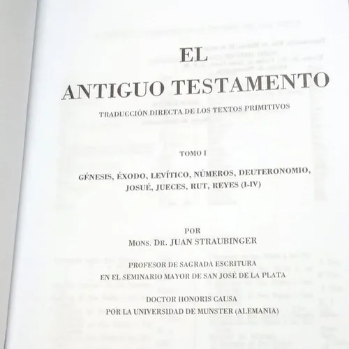 Imagen 4 de 8 de Biblia Comentada Straubinger . Completa