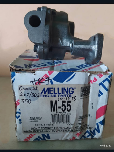 Bomba De Aceite Para Chevrolet Motor 302.350.262 Mar Melling