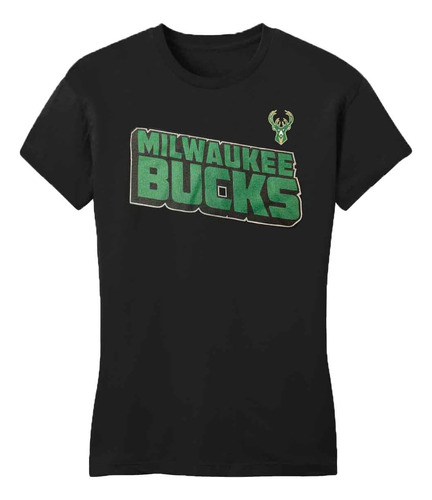 Camiseta Bucks Nba Play, Playera Milwaukee Hoops
