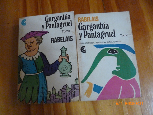 Gargantùa Y Pantagruel, Rabelais (2 Tomos)