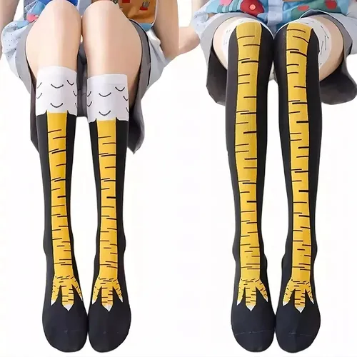 comprar Divertidas Piernas Calcetines Rodilla Calceta Patas De Pollo