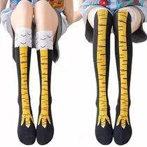 Comprar Divertidas Piernas Calcetines Rodilla Calceta Patas De Pollo
