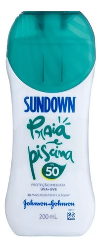 Protetor Solar Sundown Praia/piscina Fps 50 200ml