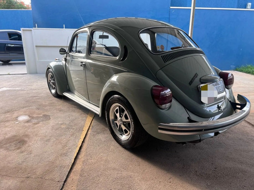 Vw Fusca 1981 1300l Cinza Carrara Placa Preta Raro Estado
